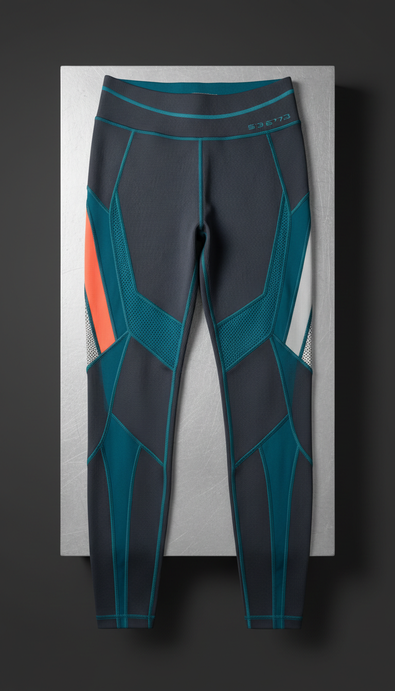 Compression performance leggings with engineered support